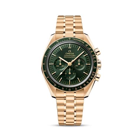 omega green dial speedmaster|omega speedmaster gold green.